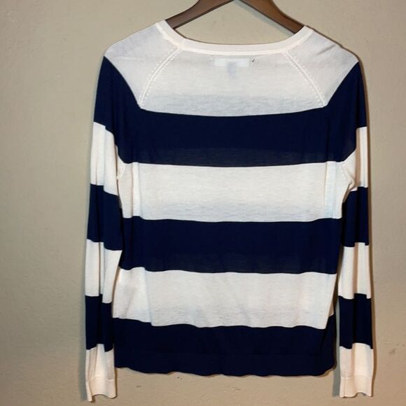 Vero Moda Longsleeve Light Top - Navy & Cream - Picture 3 of 10